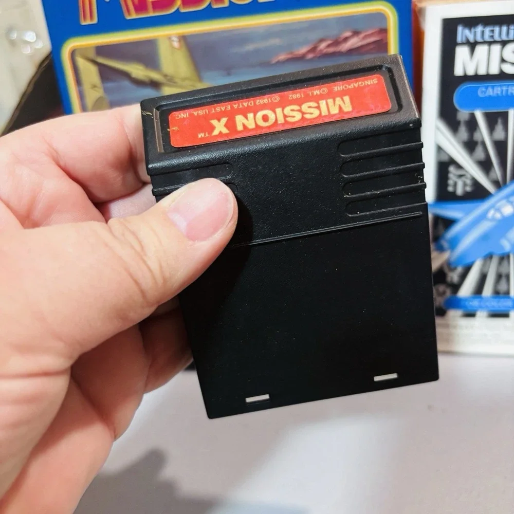 Mission X Mattel Intellivision 1982 Game In Box With Manual Clean